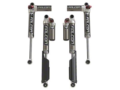Falcon Shocks SP2 3.3 Fast Adjust Piggyback Front and Rear Shocks for 0 to 1.50-Inch Lift (18-25 2.0L or 3.6L Jeep Wrangler JL 2-Door)