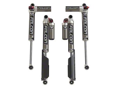 Falcon Shocks SP2 3.3 Fast Adjust Piggyback Front and Rear Shocks for 2 to 4.50-Inch Lift (18-22 2.0L or 3.6L Jeep Wrangler JL 4-Door)