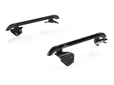 Teraflex Nebo Roof Rack Main Rail Kit; Black (07-18 Jeep Wrangler JK 2-Door)