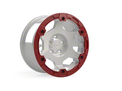 Teraflex Nomad Off-Road Wheel Split Rash Ring with Hardware; Red (07-25 Jeep Wrangler JK & JL)