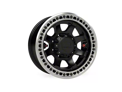 Teraflex Olympus Beadlock Off-Road Metallic Black 8-Lug Wheel; 17x9; -25mm Offset (18-25 Jeep Wrangler JL)