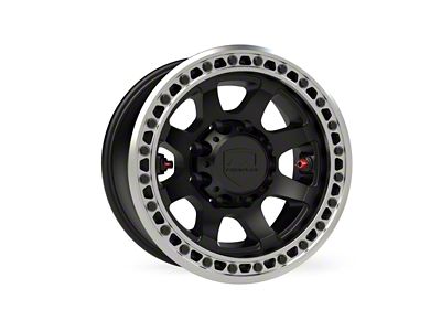 Teraflex Olympus Beadlock Off-Road Metallic Black 8-Lug Wheel; 17x9; -12mm Offset (18-25 Jeep Wrangler JL)