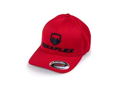 Teraflex Premium FlexFit Hat; Red