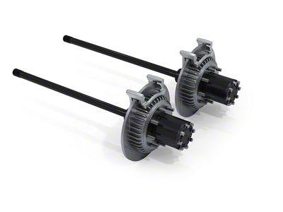 Teraflex Rear 8-Lug Full Float Conversion Kit with Slotted Big Rotors (07-18 Jeep Wrangler JK Rubicon)