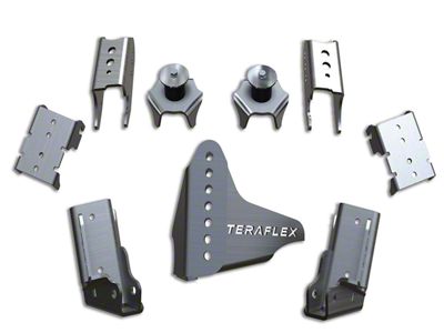 Teraflex Rear CRD60 Axle Bracket Kit (07-18 Jeep Wrangler JK)