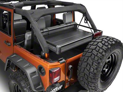 Teraflex Rear Utility Cargo Rack; Black (07-18 Jeep Wrangler JK 4-Door)