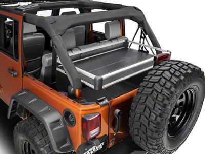 Teraflex Rear Utility Cargo Rack; Silver (07-18 Jeep Wrangler JK 4-Door)
