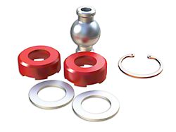 Teraflex Small Rear Upper Long Adjustable Control Arm Joint Rebuild Kit; Frame End (07-18 Jeep Wrangler JK)
