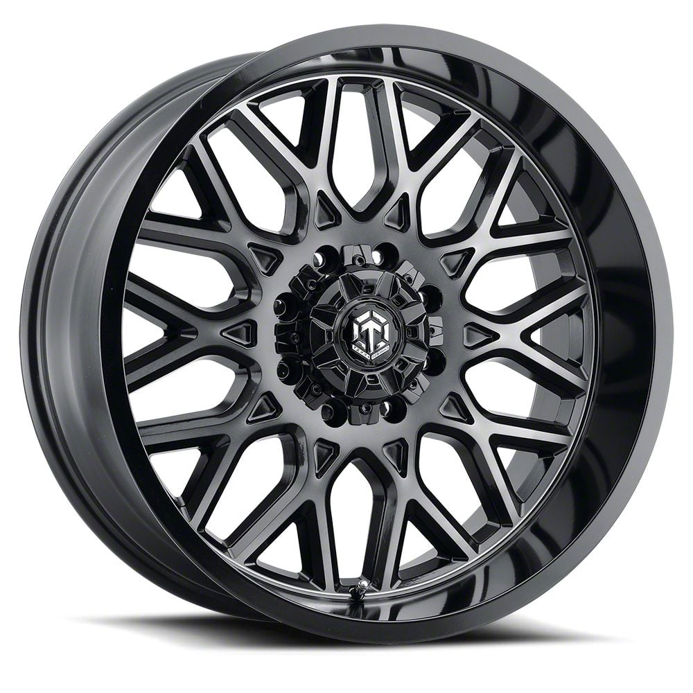 Terra Offroad Tundra TR-10 Glossy Carbon Black 5-Lug Wheel; 20x10 ...