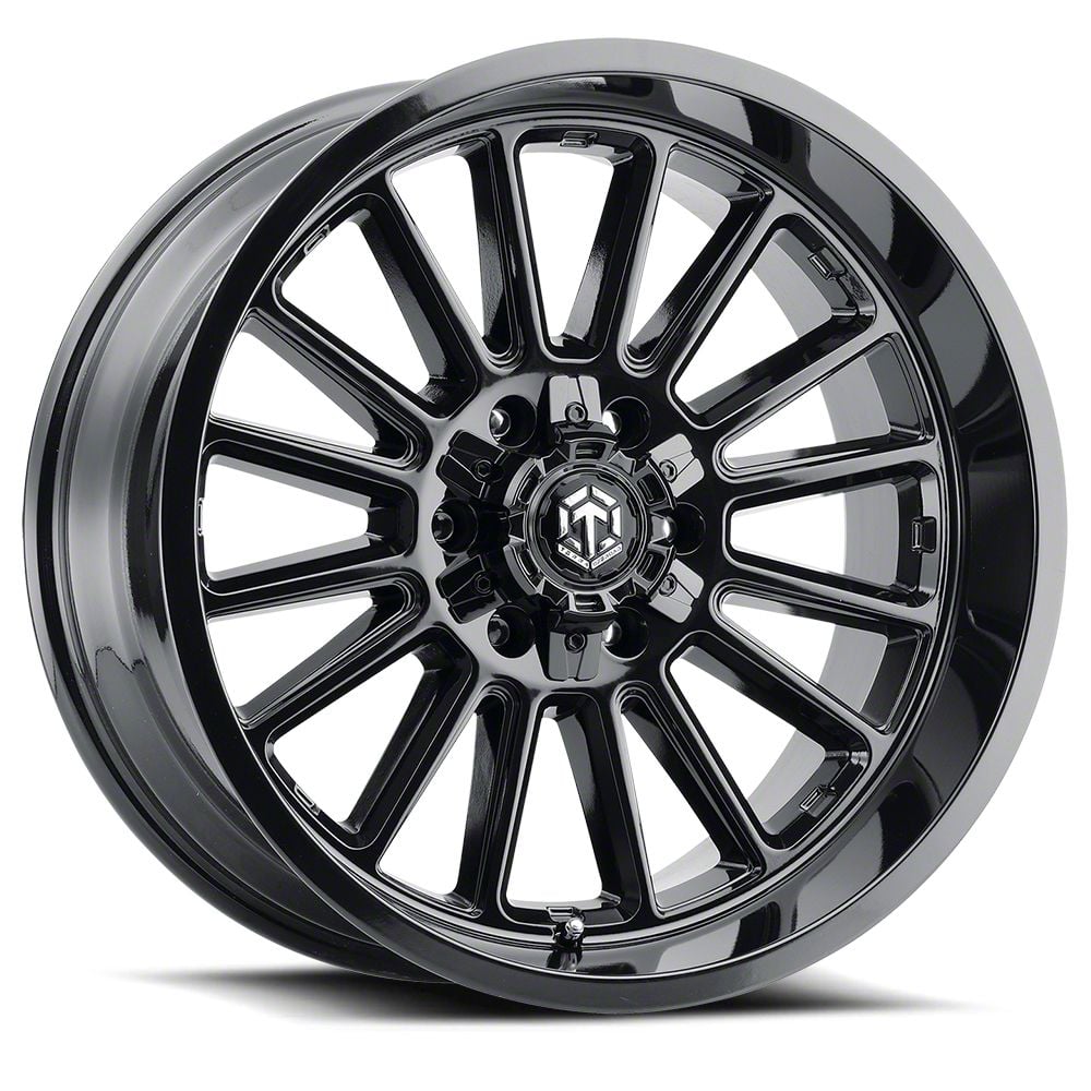Terra Offroad Tundra TR-8 Glossy Black 6-Lug Wheel; 20x10; -25mm Offset ...