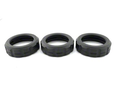Teton Workshop Climate Knob Covers; Black (25-26 4Runner)