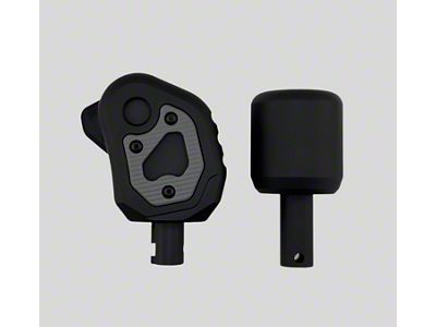 Teton Workshop Transmission and Transfer Case Shift Knob Set; Grey (18-25 Jeep Wrangler JL w/ Automatic Transmission)