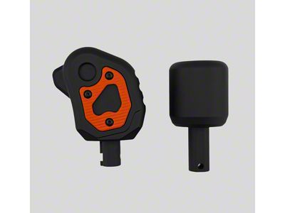 Teton Workshop Transmission and Transfer Case Shift Knob Set; Orange (18-25 Jeep Wrangler JL w/ Automatic Transmission)