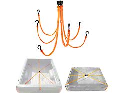 The Perfect Bungee FlexWeb Adjustable Cargo Net; Orange