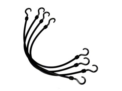 The Perfect Bungee 24-Inch Heavy Duty Bungee Cords; Black; 4-Pack