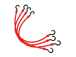 The Perfect Bungee 24-Inch Heavy Duty Bungee Cords; Red; 4-Pack