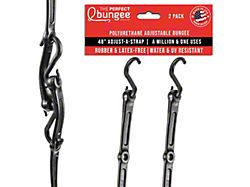 The Perfect Bungee 48-Inch Adjust-A-Strap Heavy Duty Adjustable Bungee Straps; Black; 2-Pack