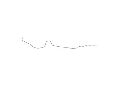 The Right Stuff Detailing Pre-Bent Front to Rear Brake Line; OE Steel (82-86 Jeep CJ7)