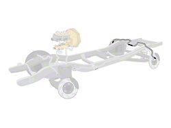 The Right Stuff Detailing Pre-Bent Rear Axle Brake Line Kit; OE Steel (1995 Jeep Wrangler YJ)