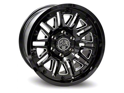 Thret Offroad Storm Gloss Black Milled 6-Lug Wheel; 18x9; -12mm Offset (24-25 Tacoma)