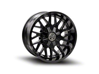 Thret Offroad Revolver Gloss Black Wheel; 20x10; -21mm Offset (20-25 Jeep Gladiator JT)
