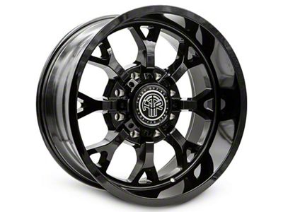 Thret Offroad Viper Gloss Black Wheel; 20x10; -21mm Offset (22-25 Jeep Grand Cherokee WL)
