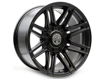Thret Offroad Dropzone Satin Black Wheel; 20x10; -21mm Offset (18-25 Jeep Wrangler JL)