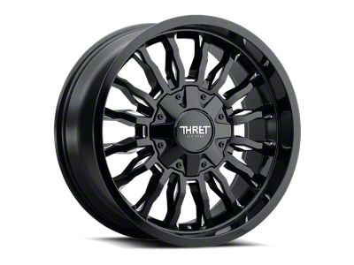 Thret Offroad Gamma Gloss Black Milled Wheel; 20x9; 0mm Offset (07-18 Jeep Wrangler JK)