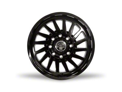 Thret Offroad Omega Gloss Black Milled Wheel; 22x10; -21mm Offset (18-25 Jeep Wrangler JL)