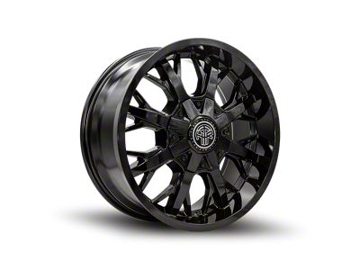 Thret Offroad Vulcan Gloss Black Wheel; 17x9; 18mm Offset (97-06 Jeep Wrangler TJ)