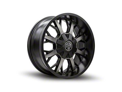 Thret Offroad Vulcan Satin Black Dark Tint Wheel; 17x9; -12mm Offset (97-06 Jeep Wrangler TJ)
