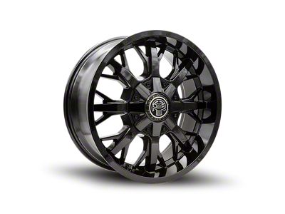 Thret Offroad Vulcan Gloss Black Wheel; 20x9; 18mm Offset (18-25 Jeep Wrangler JL)