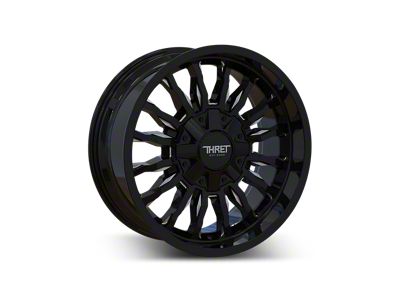 Thret Offroad Gamma Gloss Black Milled 6-Lug Wheel; 20x9; 0mm Offset (24-25 Tacoma)