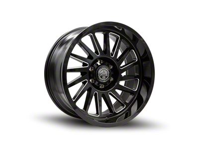 Thret Offroad Omega Gloss Black Milled 6-Lug Wheel; 20x10; -21mm Offset (16-23 Tacoma)
