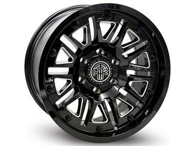 Thret Offroad Storm Gloss Black Milled 6-Lug Wheel; 20x9; 0mm Offset (16-23 Tacoma)