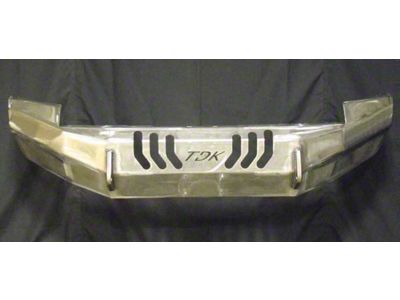 Throttle Down Kustoms Standard Front Bumper with Dual LED Cube Light Holes; Bare Metal (16-23 Tacoma)