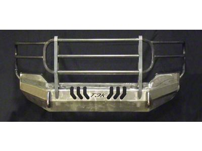 Throttle Down Kustoms Standard Front Bumper with Grille Guard; Bare Metal (12-15 Tacoma)