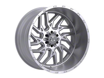 TIS 544 Gloss Silver with Brushed Face and Lip 5-Lug Wheel; 22x12; -44mm Offset (07-13 Tundra)