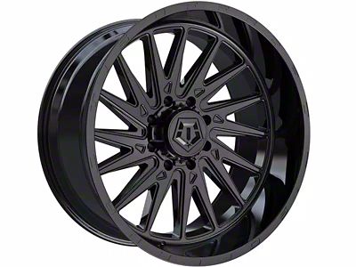TIS 547B Gloss Black 6-Lug Wheel; 20x12; -44mm Offset (24-25 Tacoma)