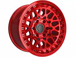 TIS 555MRT Gloss Red 6-Lug Wheel; 17x9; -12mm Offset (24-26 Tacoma)
