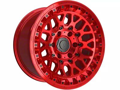 TIS 555MRT Gloss Red 6-Lug Wheel; 17x9; -12mm Offset (24-25 Tacoma)