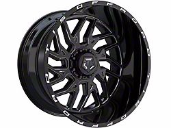 TIS 544BM Gloss Black Milled 6-Lug Wheel; 20x12; -44mm Offset (25-26 4Runner)