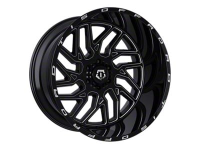 TIS 544 Gloss Black Milled 6-Lug Wheel; 22x10; -19mm Offset (21-25 Bronco, Excluding Raptor)