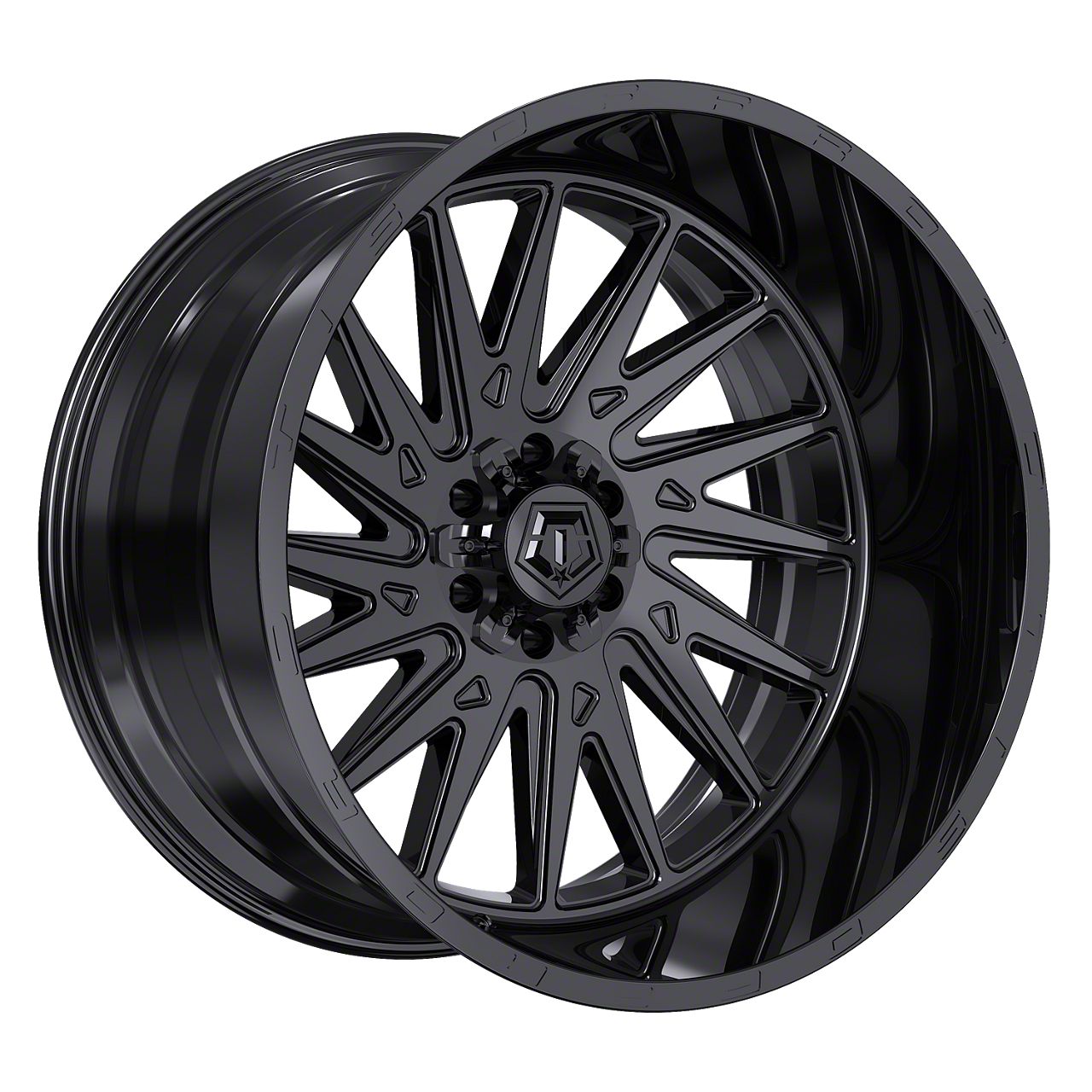 y1826 バジュラズソウル TIS Bronco 547 Gloss Black 6-Lug Wheel; 24x14; -76mm Offset