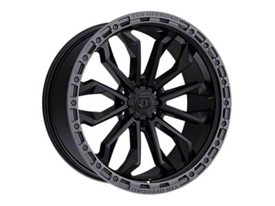 TIS 556 Satin Black with Anthracite Bead Ring 6-Lug Wheel; 17x9; 25mm Offset (22-25 Bronco Raptor)