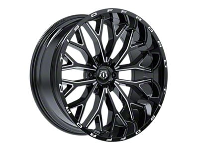 TIS 565 Gloss Silver with Brushed Face and Lip 6-Lug Wheel; 22x12; -44mm Offset (22-25 Bronco Raptor)