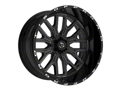 TIS 560 Gloss Black Milled Wheel; 20x10; -19mm Offset (11-21 Jeep Grand Cherokee WK2)