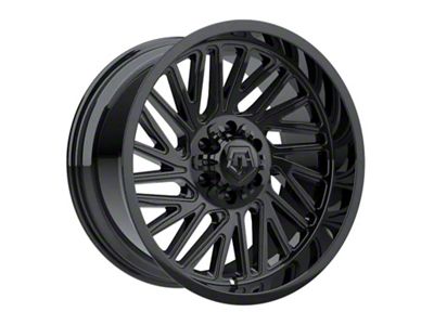 TIS 553 Gloss Black Wheel; 20x10; -12mm Offset (18-25 Jeep Wrangler JL)