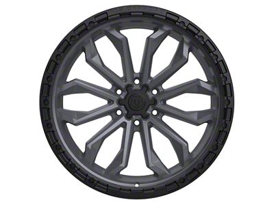 TIS 556 Satin Anthracite with Black Bead Ring Wheel; 17x9; -13mm Offset (18-25 Jeep Wrangler JL)