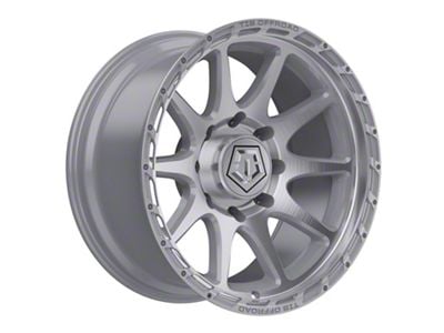 TIS 563 Silver Brushed Machined Wheel; 17x9; -12mm Offset (18-25 Jeep Wrangler JL)